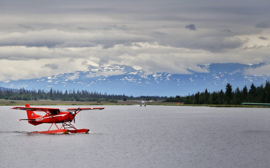 Float plane landing